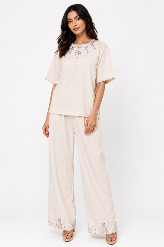 JANNAT CO-ORD SET (TOP & PANTS)