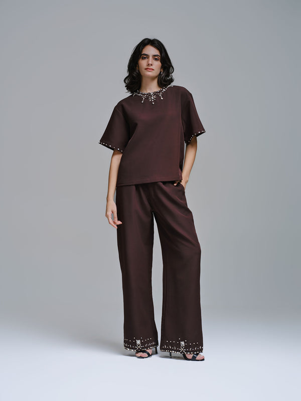 AMANAT CO-ORD SET ( TOP & PANTS)