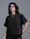 KHAMOSHI CORD-SET (TOP & PANTS)