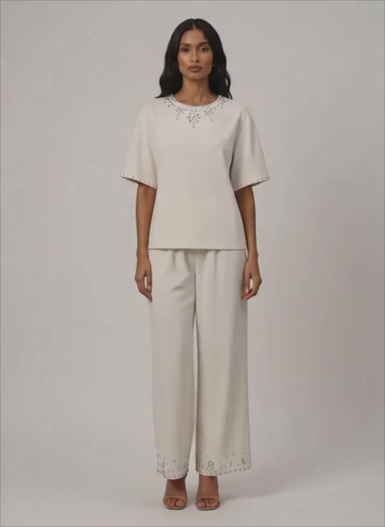 JANNAT CO-ORD SET (TOP & PANTS)