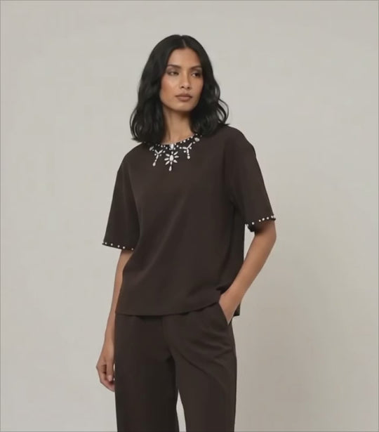 AMANAT CO-ORD SET ( TOP & PANTS)